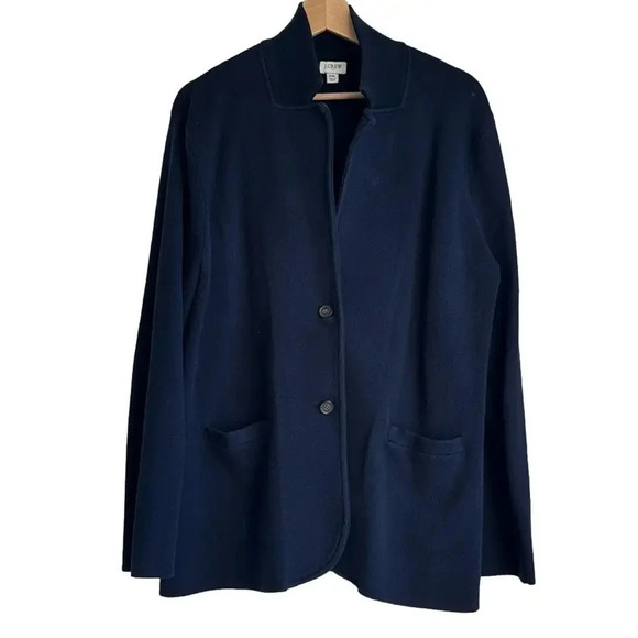 J. Crew Sweater Blazer (Navy) - Picture 2 of 4